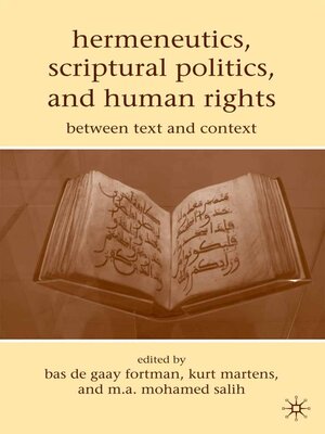 cover image of Hermeneutics, Scriptural Politics, and Human Rights